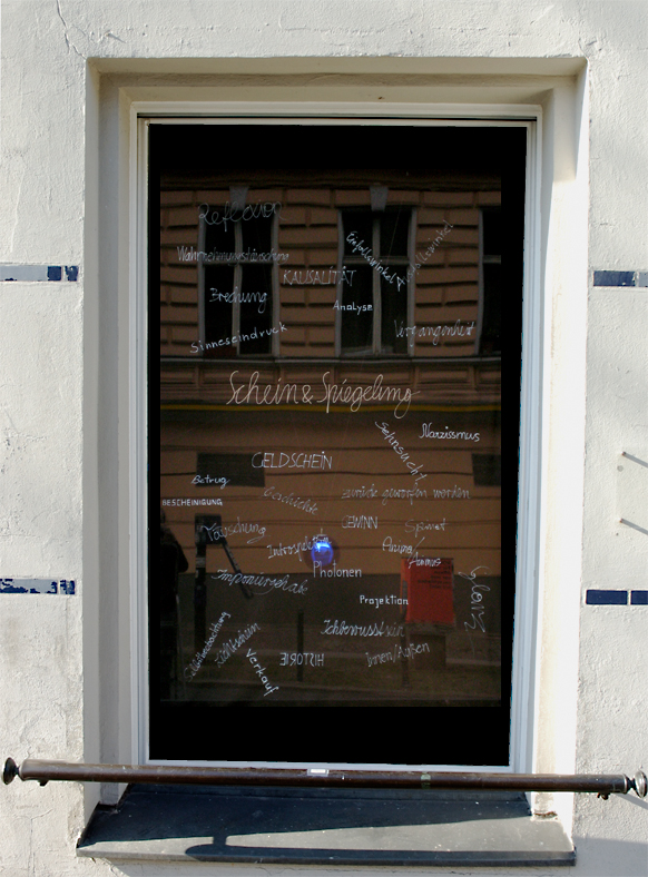 Schein und Spiegelung im Das Fenster